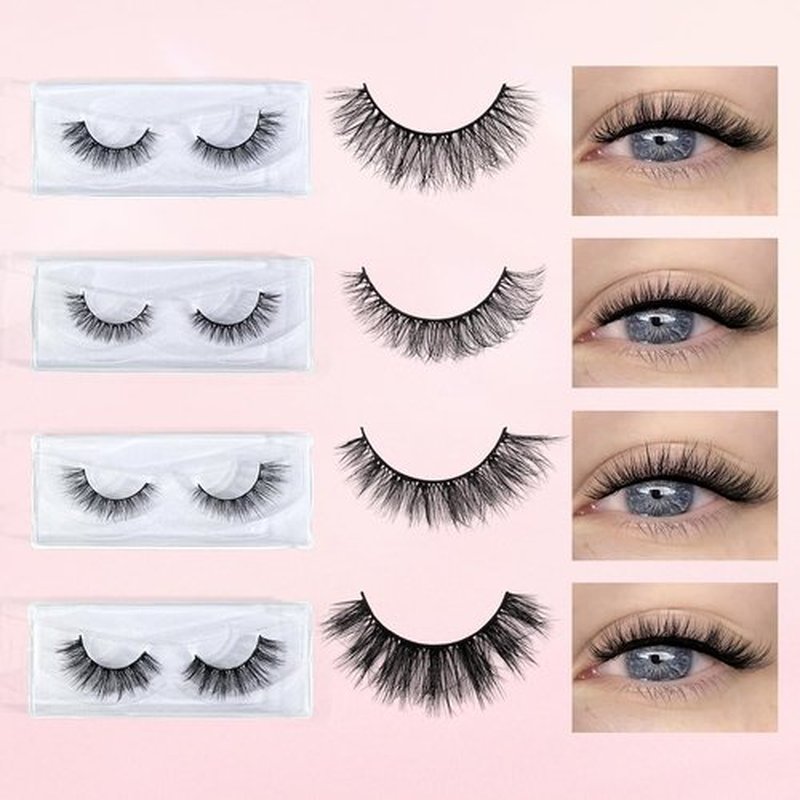 MAGEFY 20 Pairs False Eyelashes,4 Styles Eyelashes 7mm-16mm Lashes Natural Look to Dramatic False Eyelashes with Portable Boxes,Style-2