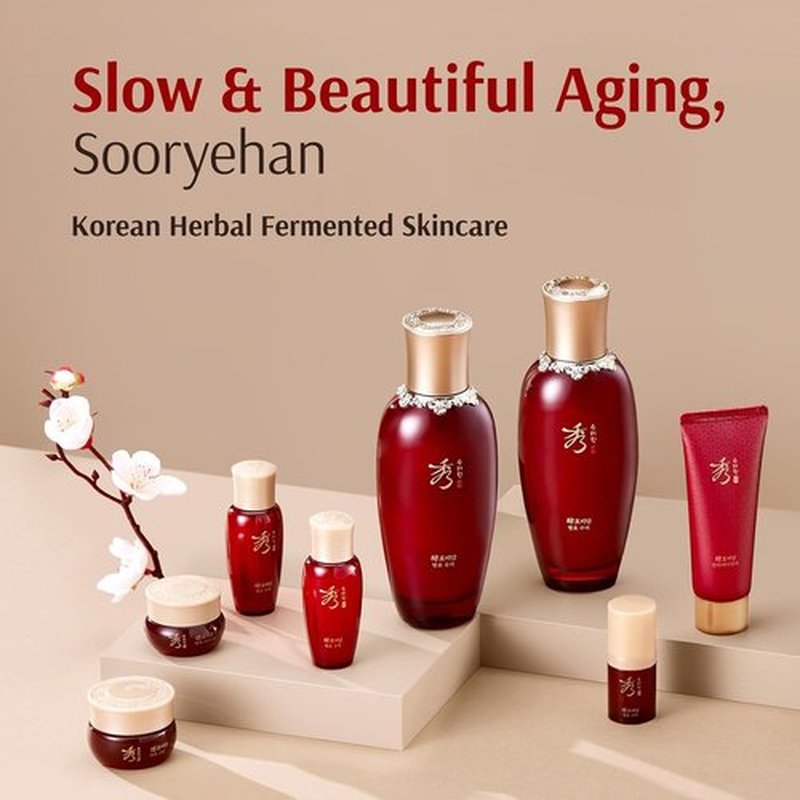 Sooryehan Hyobidam Fermented Skincare Gift Set - Premium Korean Anti-Aging Kit with Wild Ginseng, 13.53 fl oz