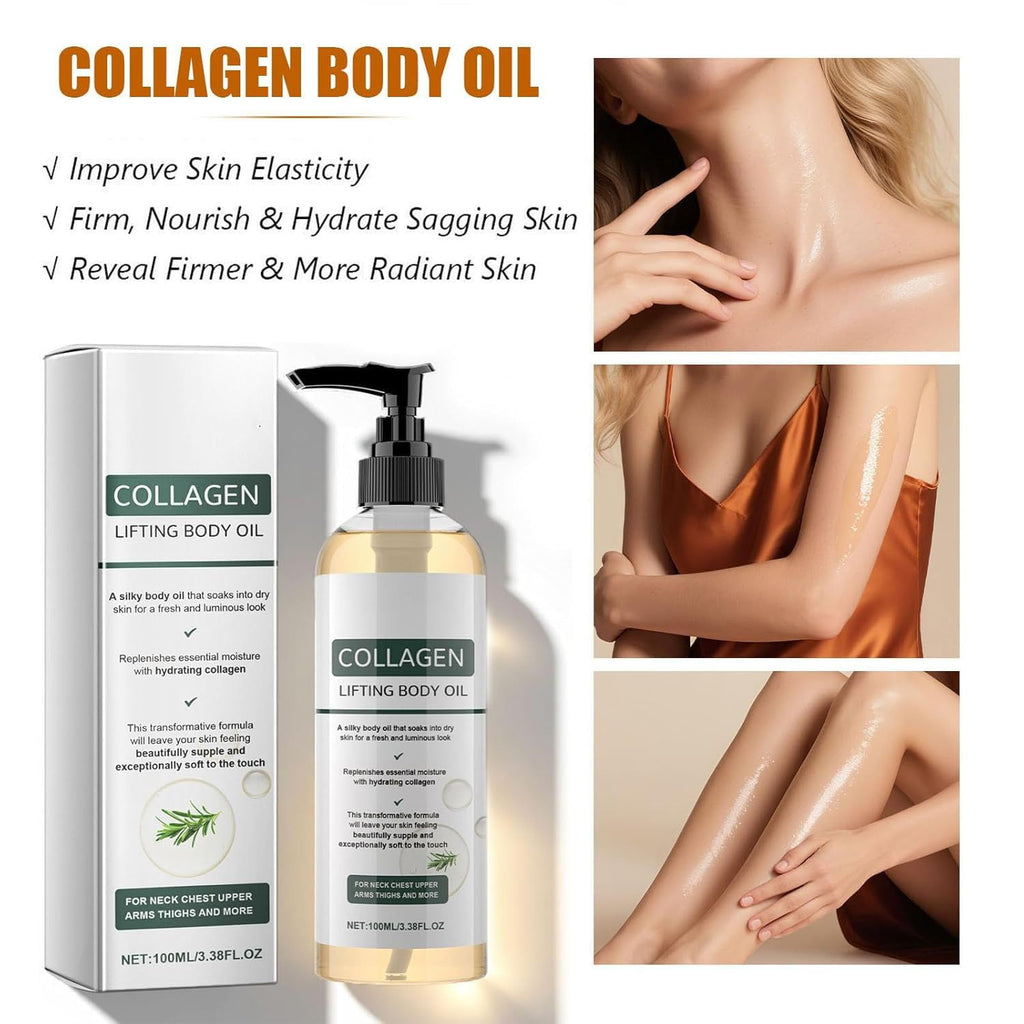 Hydrating Collagen Oil for Skin Tightening, Anti-Aging Body Moisturizer