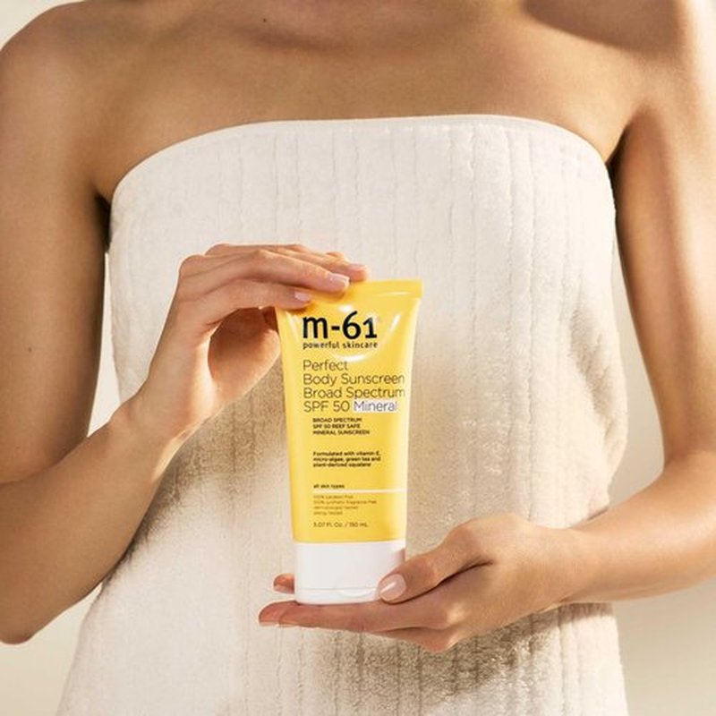M-61 Perfect Mineral Sunscreen SPF 50 - Reef-Safe Formula with Vitamin E & Green Tea Extract