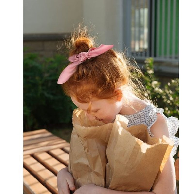 ACO-UINT 20 Pack Pink Bow Scrunchies for Thick Hair, Satin Silk Ponytail Holders with Ribbon for Girls and Women