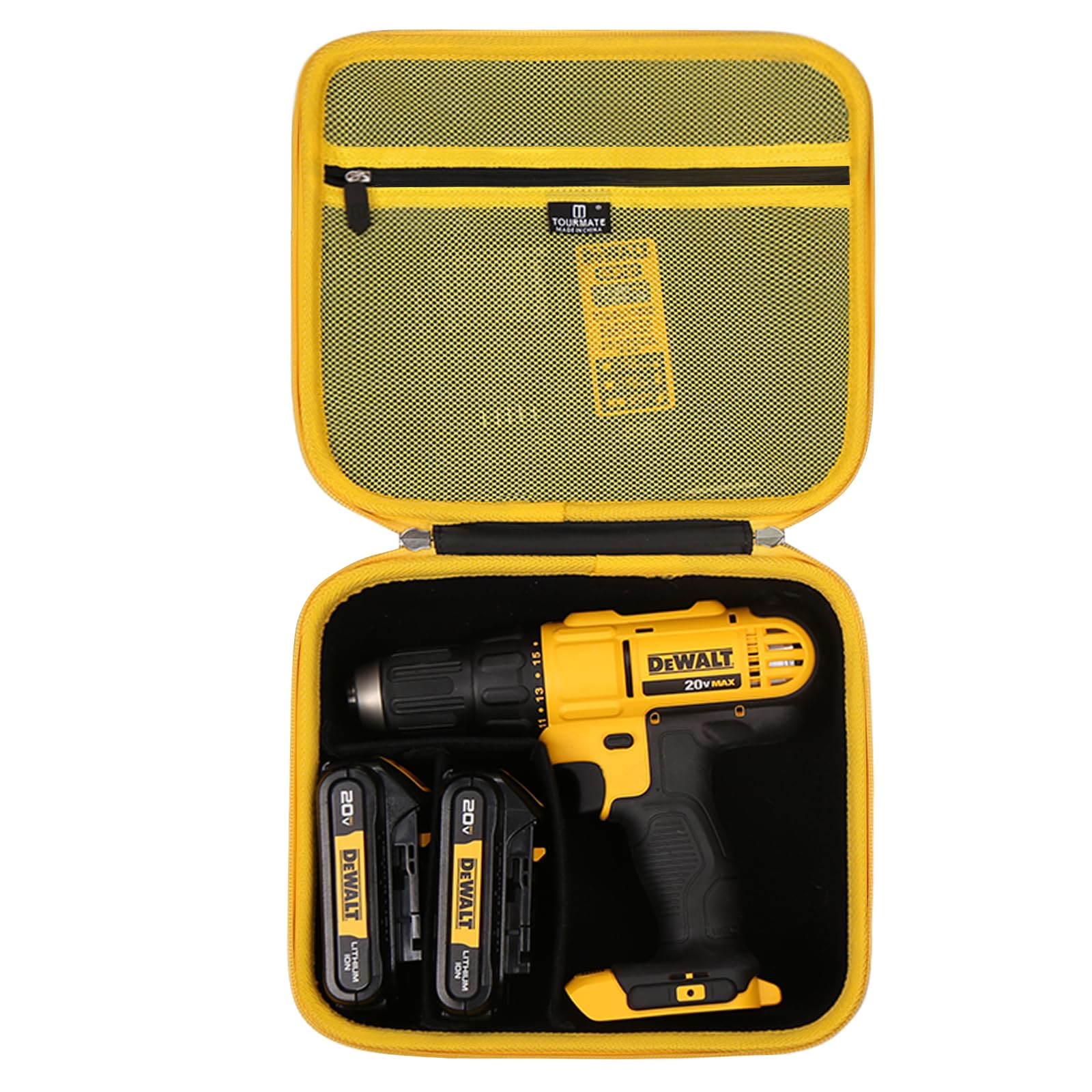 Tourmate Hard Storage Case for DEWALT 20V MAX Cordless Drill Driver,Travel Case for Cordless and Two Batteries(Case Only)