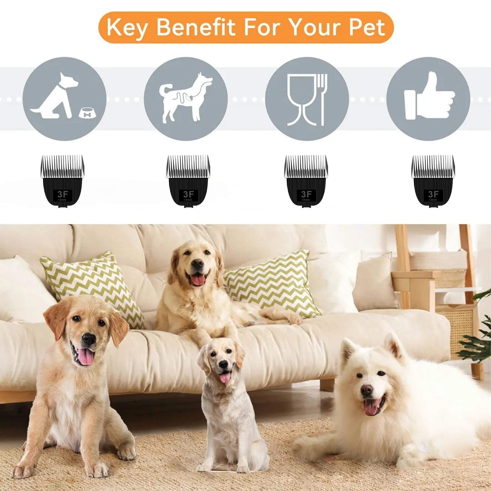 TGSBHIO Replacement Blade for nebot P1 Pro Pet Grooming Kit & Vacuum