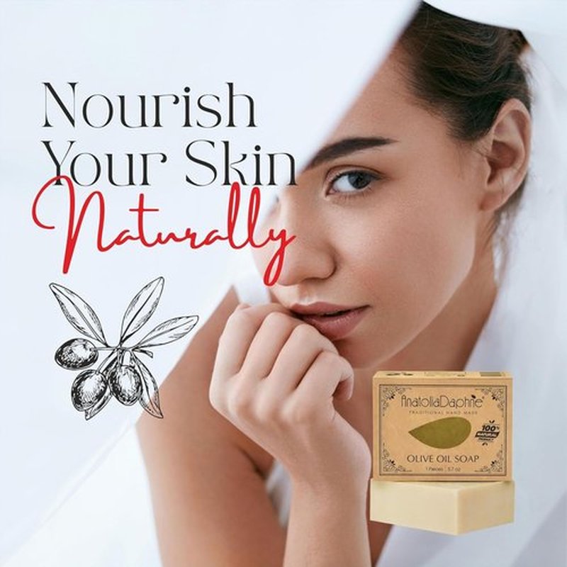 AnatoliaDaphne Olive Oil Soap Bar - Handmade 100% Pure Natural & Vegan 5.3 oz Each Bar