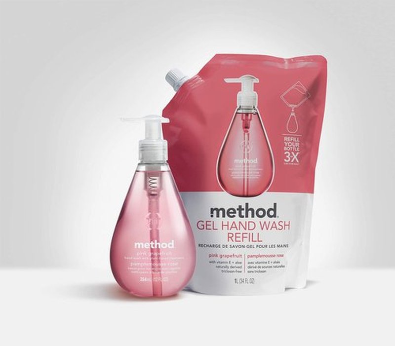 Method Naturally Derived Gel Hand Wash Pump, Cucumber, 12 Ounce