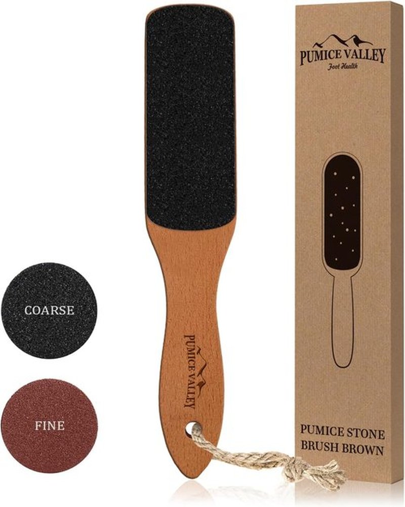 Skiennix Foot File - Double-Sided Pumice Stone for Callus Removal & Smooth Feet | Ideal for Dry Skin