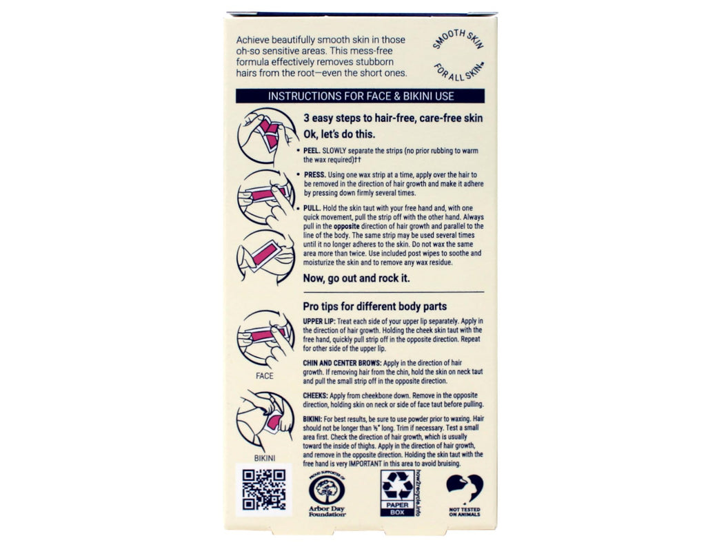Nair Wax Ready Strips For Size 40ct Nair Wax Ready Strips For Face 40ct