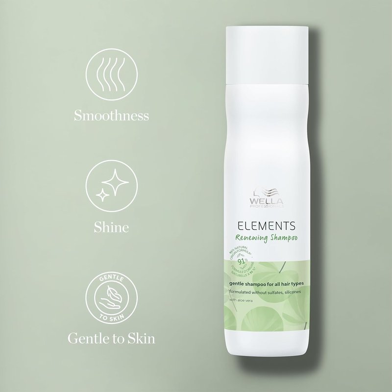 Wella Professionals Elements Renewing Shampoo - Gentle Sulfate & Silicone Free | Perfect for All Hair Types