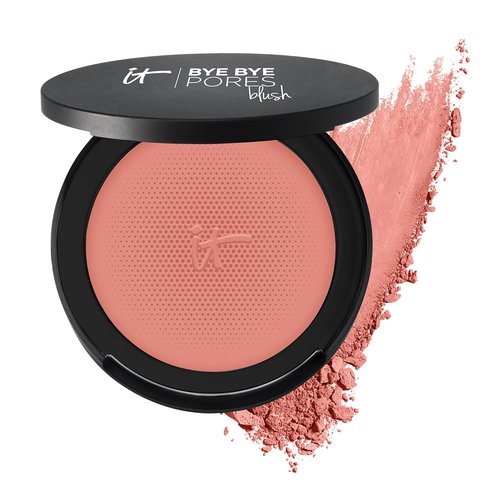 IT Cosmetics Bye Bye Pores Blush - Sheer Buildable Color for Flawless Skin - Infused with Silk & Collagen - 0.192 oz