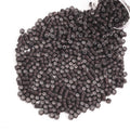 Vlasy 600Pcs 4mm Silicone Lined Micro Ring Beads for Hair Extensions 5Colors Apply (600Pcs Brown)
