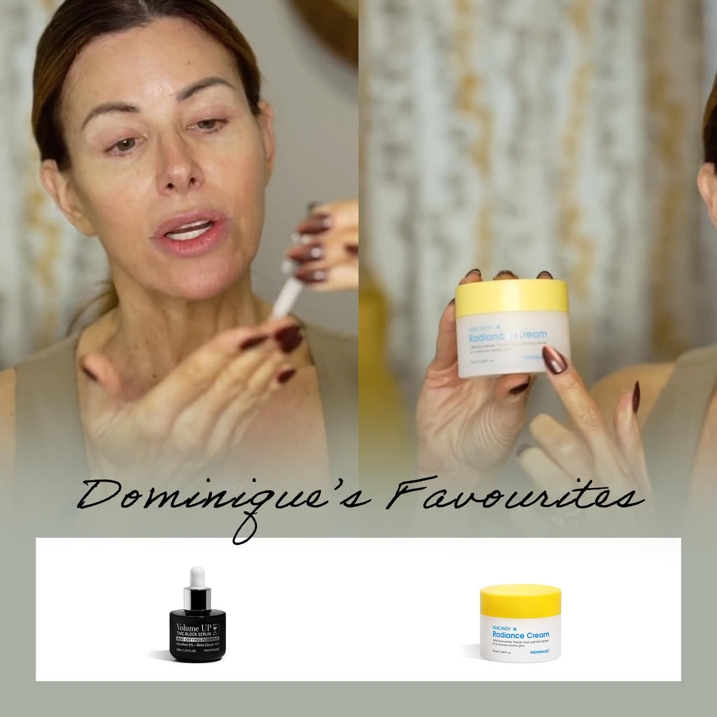 mimmua! Volume UP Toning Essence & Serum & Cream for Skin Volume | Volufiline, Beta Glucan, Peptides | Botox in a Bottle | Plumps Skin by Stimulating Fat Cells | Anti-Aging Topical Filler