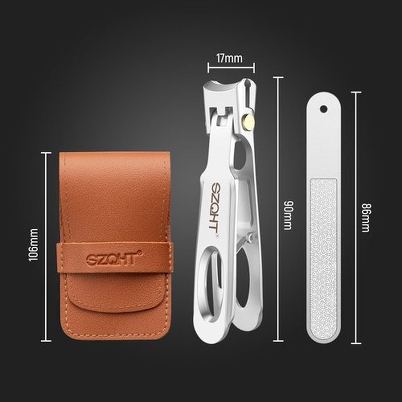 Precision and Comfort Combined: Introducing Our Ergonomically Designed Stainless Steel Nail Clipper with Large Opening and Built-in Clipping Storage – The Ideal Gift for Effortless Nail Care(Silver)
