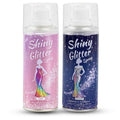 Hair and Body Glitter Spray,Long Lasting Quick-Drying Shimmer Mist for Music Festival Revelry, Nightclub Parties and Balls,Hairspray for Clothes, Face Glitter Spray 4.22 Fl Oz (Silver and Pink)