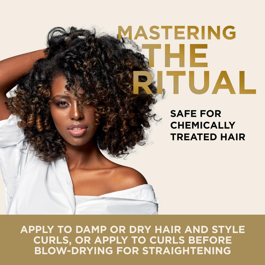 RICH Pure Luxury Curl Defining Cream for Curly & Wavy Hair - Controls Frizz and Add Natural Bounces - Enrich with Argan Oil, Coconut Oil & Hydrolyzed Wheat Protein - 4.05 Oz.