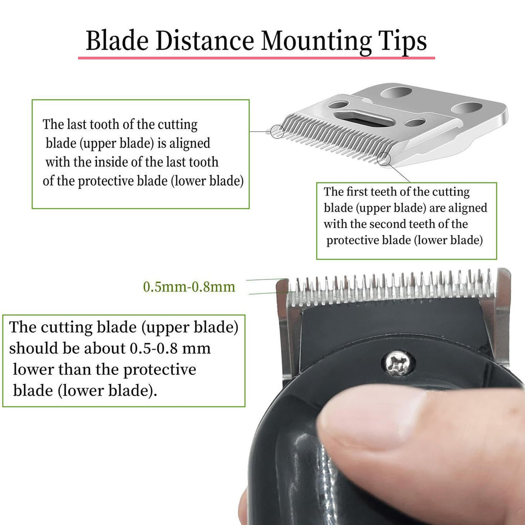 GERILKAI 2 Pack Blade Compatible with Wahl Clipper Blades Replacement
