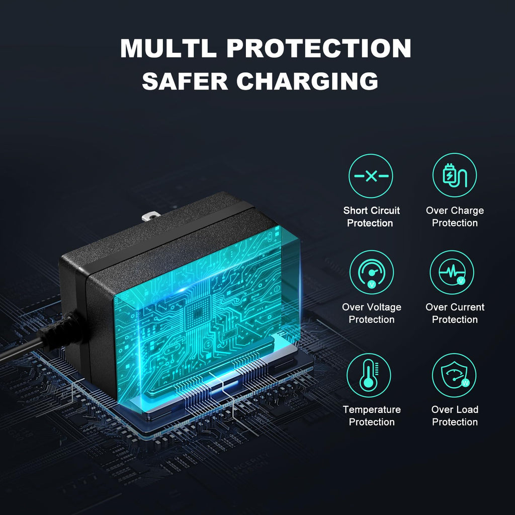 Jump Starter 19v Charger for Booster PAC ES5000 Charger Cord Compatible with Booster PAC ES2500 ES5500 ES5000 ES2500C ES6000 ESA217 J900 ESA22 J900 Jump Starter Power Cord