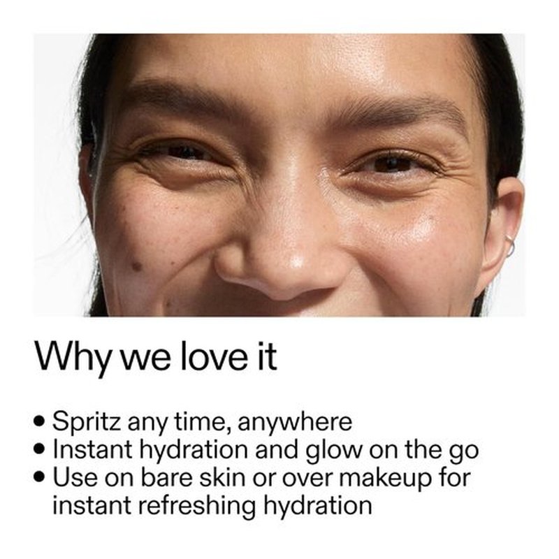 The INKEY List Hydro-Surge Dewy Face Mist - Hydration Boosting Spray | Fragrance-Free & Gentle for Sensitive Skin, 2.6 fl oz
