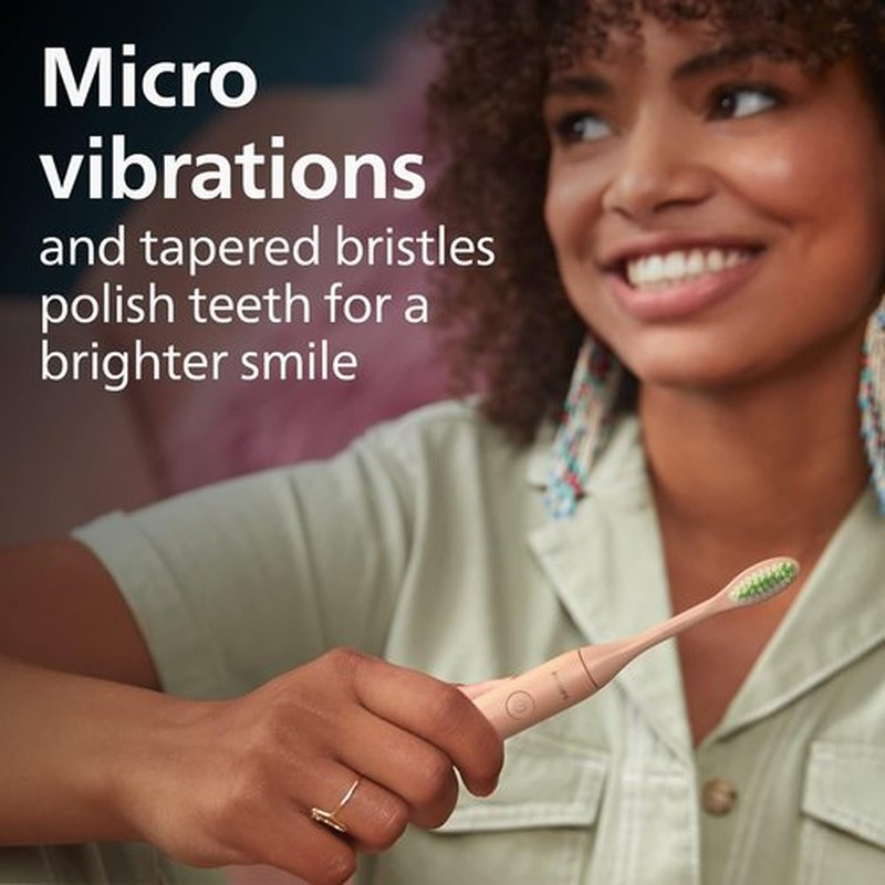 Philips One by Sonicare Electric Toothbrush Heads - 2 Pack Shimmer Pink | Up to 6 Month Supply