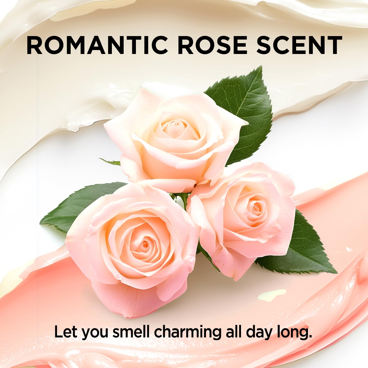 puresoak bath Rose Whipped Shea Body Butter, Natural Whipped Shea Butter for Women Dry Skin, Gentle Hydration with Long Lasting Moisture 6.8 floz