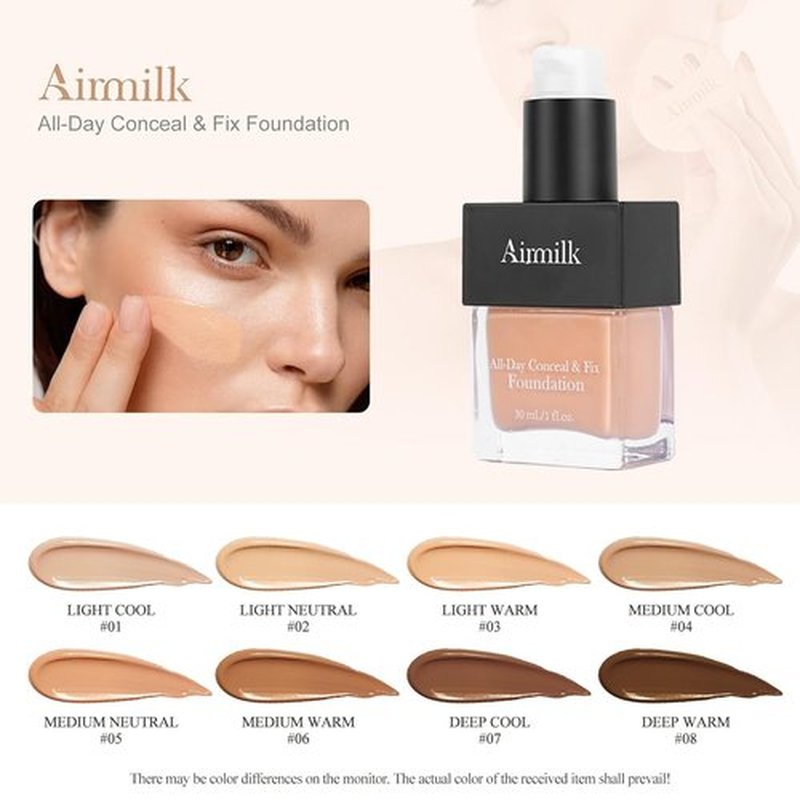Skiennix Foundation for Acne-Prone Skin - Skincare Makeup with Salicylic Acid | 30ml Light Neutral