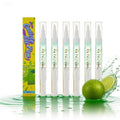 NOVAL Cuticle Oil Pens for Nails, 6 Travel Mini Set with Lime Scent, Fast-Absorbing Moisturizing Formula