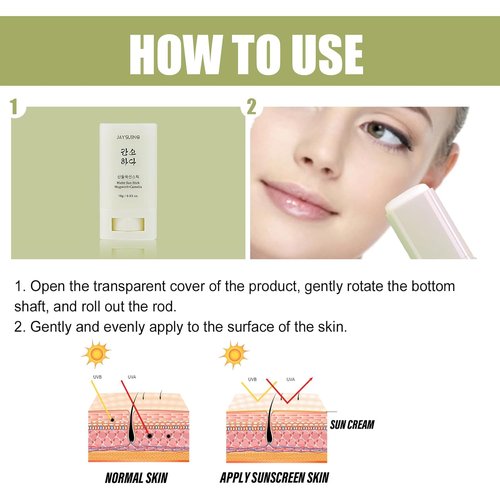 Skiennix Matte Sun Stick - Mugwort & Camellia Korean Sunscreen with SPF 50+ | Non-Greasy, No White Cast (18g)