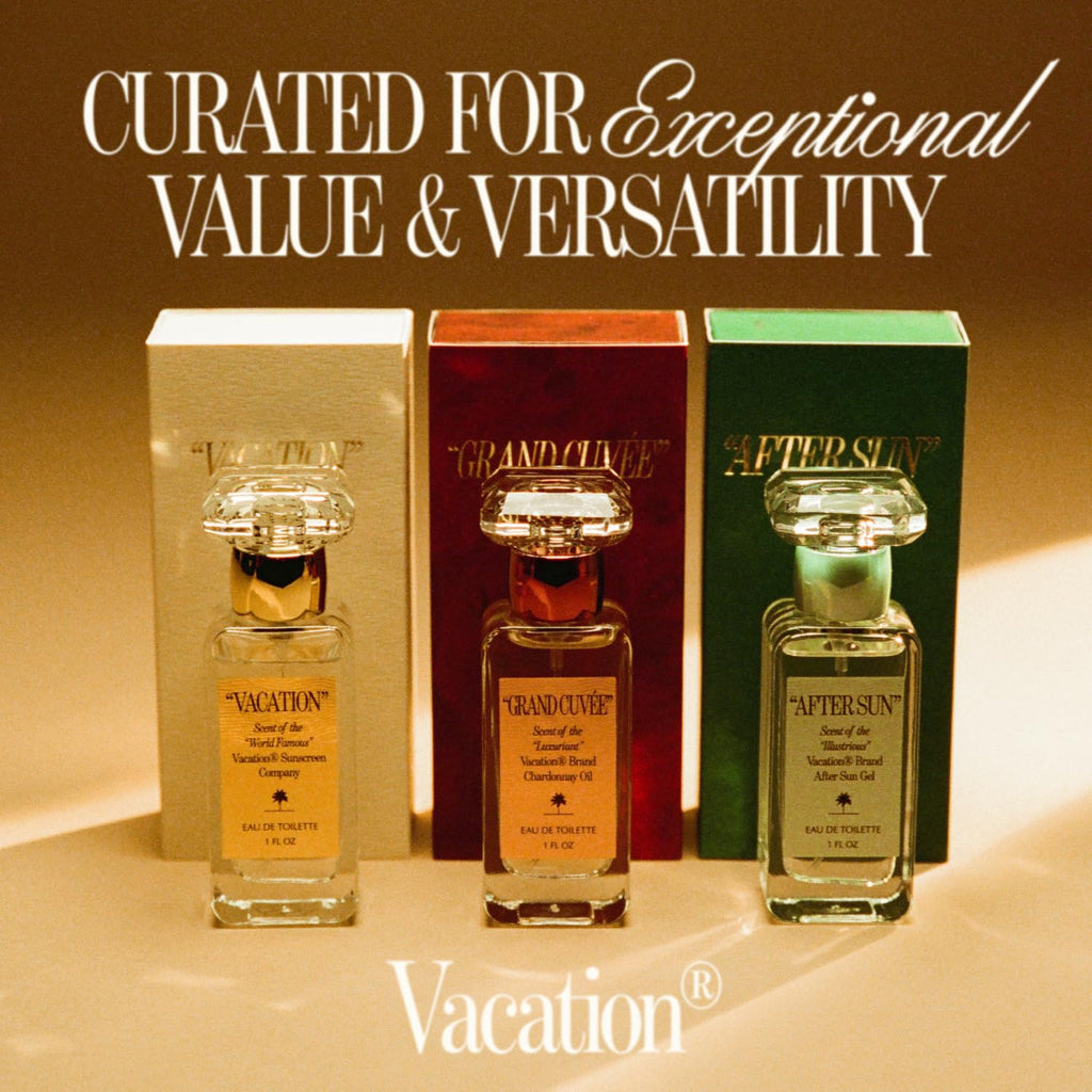 VACATION Eau de Toilette Trio, 3 Pack, 1 Fluid Ounce Each - Perfume Gift Set for Women, Beach Summer Fragrance Variety Pack, Travel Size