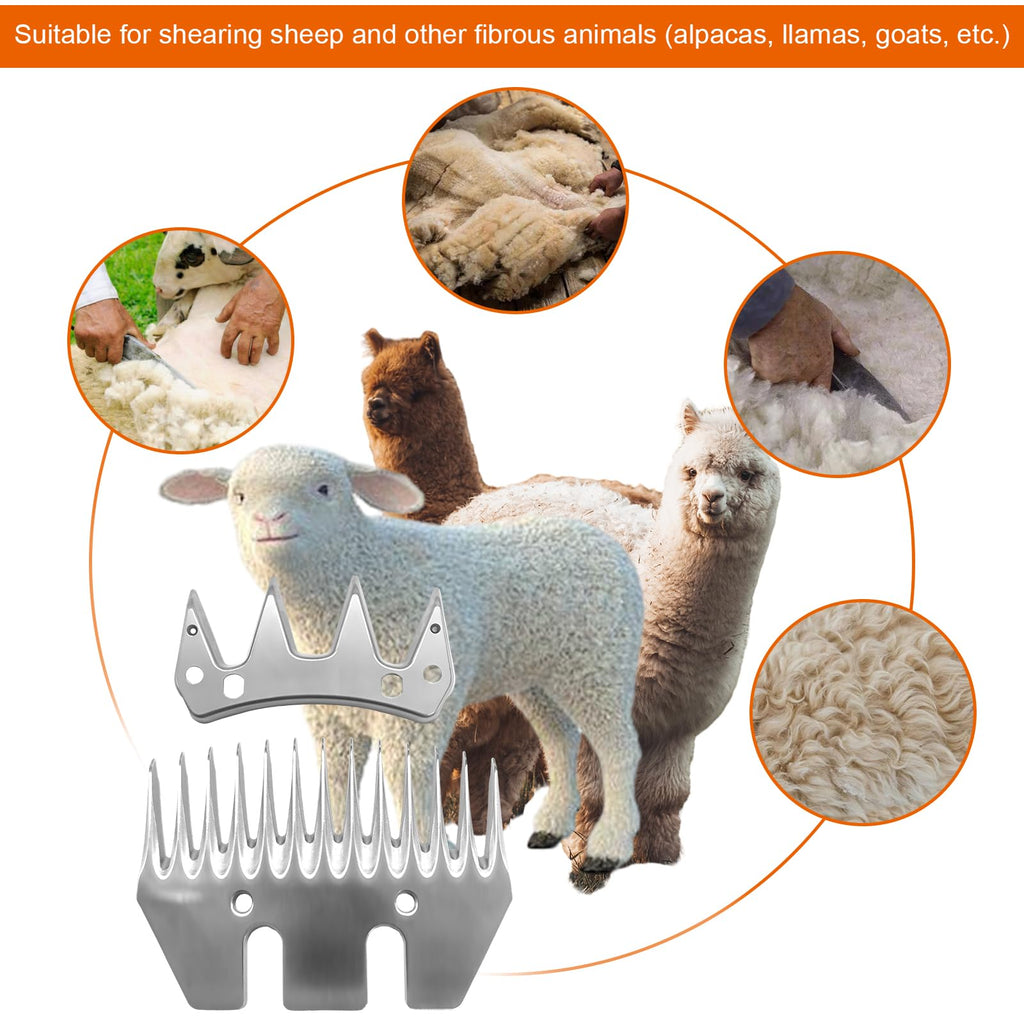 13 Tooth Sheep Grooming Clippers Replacement Blades for Thick Coat Animals