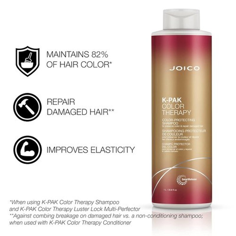Joico K-PAK Color Therapy Shampoo & Conditioner Set - Color Protection & Shine Boost | For Color-Treated Hair