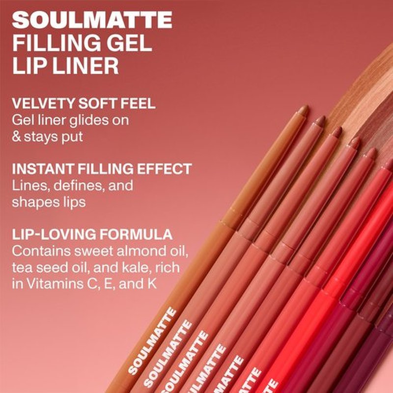 MORPHE Soulmatte Gel Lip Liner - Creamy Matte Formula for Precision Contour - Wifey (0.007 oz)