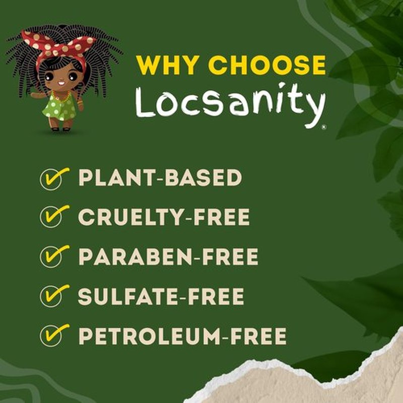 Locsanity Hibiscus Green Tea Hair Growth Spray for Dreadlocks and Loose Hairstyles Hair Care Treatment – Trial Size Loc Moisturizer for Thicker, Fuller, Longer Hair (4oz)