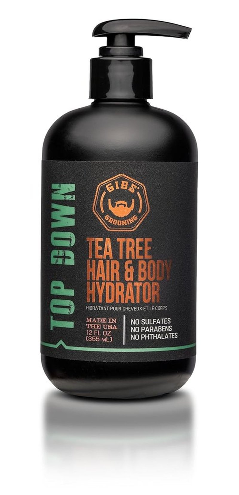 GIBS Top Down Hair & Body Hydrator - Nourishing Moisturizer for All Skin Types