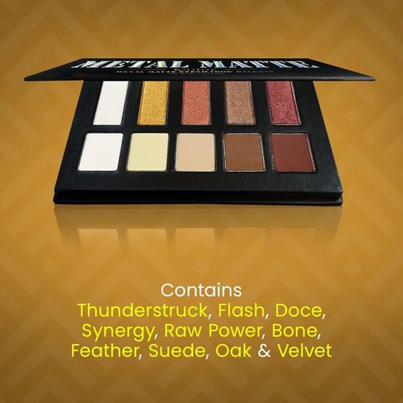 Skiennix Metal Matte Eyeshadow Palette - 10 Vibrant Colors for Stunning Looks