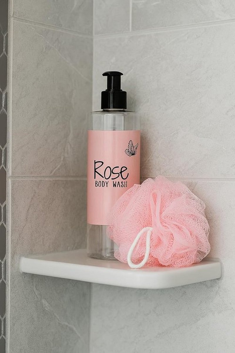 ROSE Natural Body Wash - Hydrating & Gentle Cleanser for Dry/Sensitive Skin | 16oz, Sulfate & Dye Free