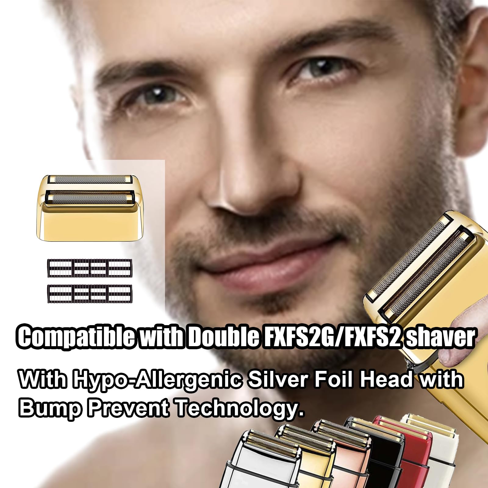 FXFS2 Shaver Replacement Foil & Cutters Compatible with BaBylissPRO Double
