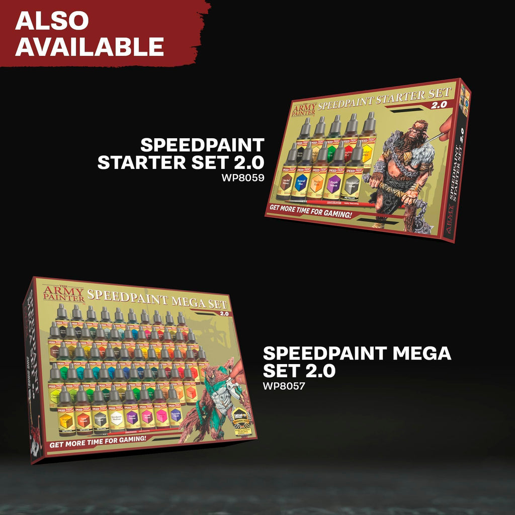The Army Painter Speedpaint Marker Starter Set, 10 x 6 mL Markers, 9 Contrast Paint Markers & 1 Metallic Acrylic Paint Marker
