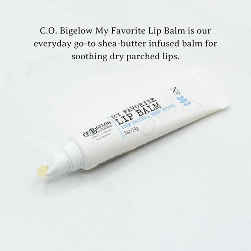C.O. Bigelow Lip Balm Tubes - Pack of 3 Moisturizing Balm with Shea Butter & Jojoba Oil | 0.5 oz