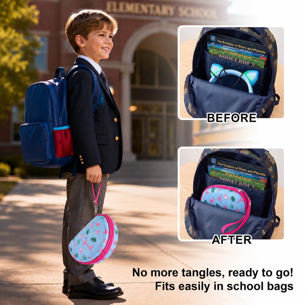PAIYULE Kids Headphone Case for Riwbox CT-7S/CT-7, for iClever IC-HS01