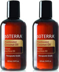 doTERRA Fractionated Coconut Oil - Nourishing Skin Moisturizer | 3.8 oz (2 Pack)