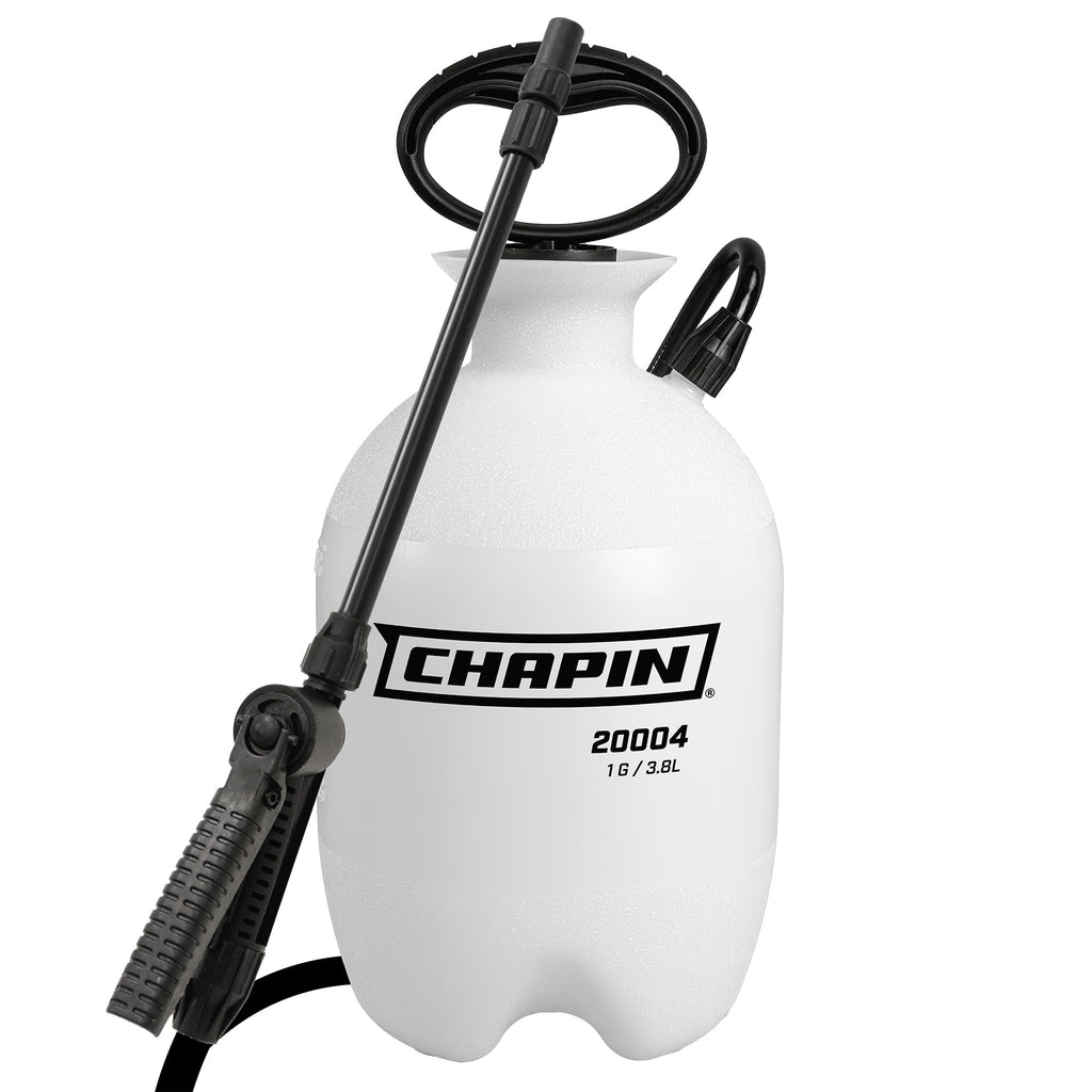 Chapin 20004 Pump Sprayer, 1-Gallon SureSpray Translucent Tank with an Easy Fill Funnel-Top Opening, Adjustable Cone Nozzle & 34" Long Reach Hose, Used for Fertilizer, Pesticides, Weeds & Pests
