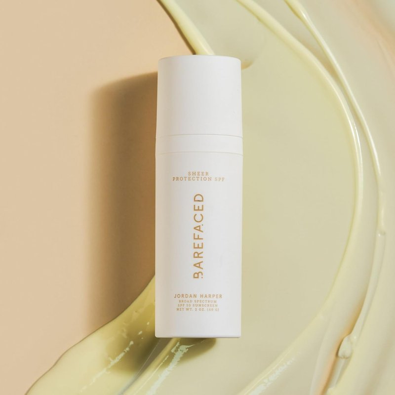 Barefaced Sheer Protection SPF 50+ | Broad-Spectrum Face Sunscreen with Zinc Oxide & Niacinamide - Oil-Free Hydration & Anti-Aging (60ml)