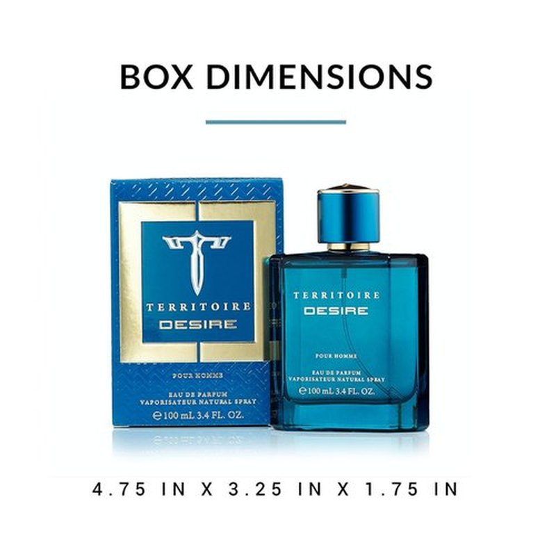 Territoire Eau De Parfum - Men's Cologne with Captivating Scent | 3.4 Fl Oz