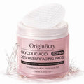 Glycolic Acid 20% Resurfacing Pads - Exfoliating Peel Pads for Radiant Skin | 50 Count with Salicylic Acid & Vitamins