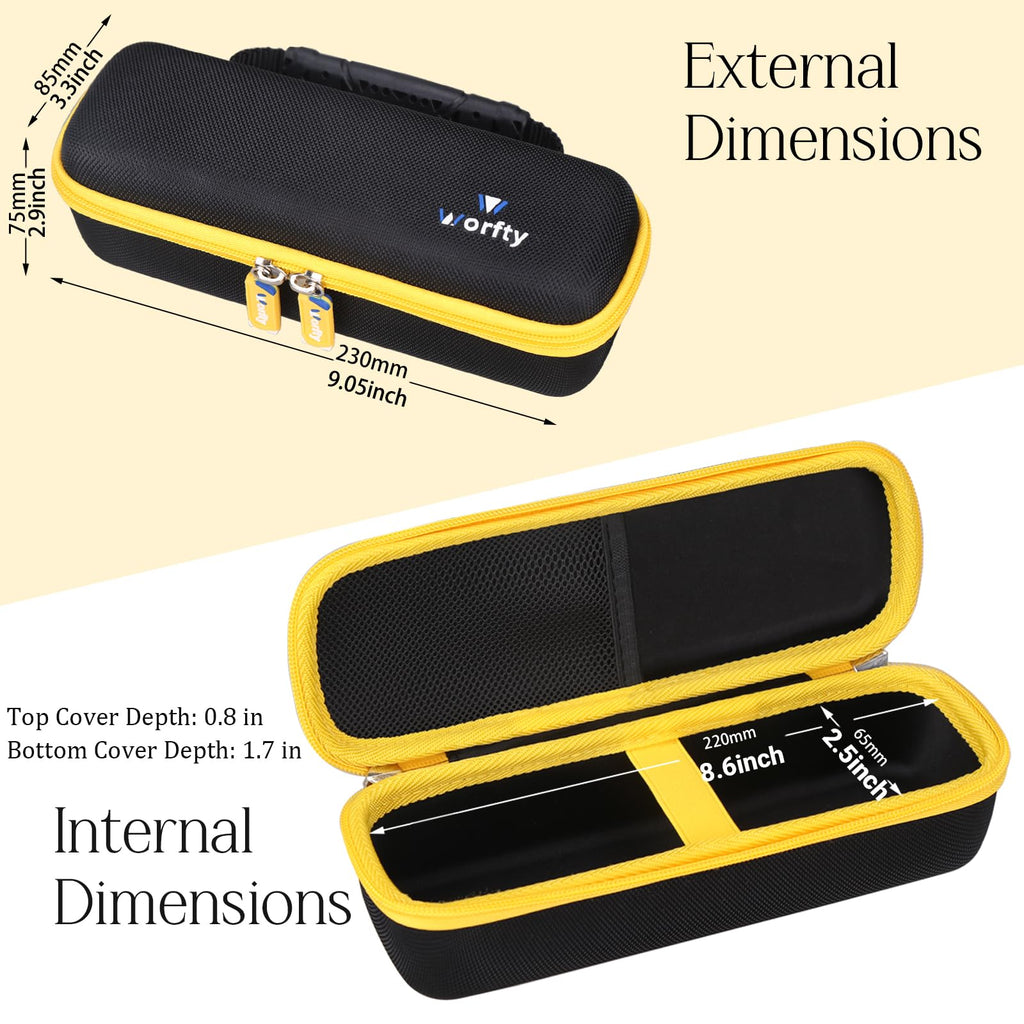worfty Case for DEWALT Cordless Screwdriver with FLEXDRIVE Control and Screwdriving Bits DWHT66719 - Travel Protective Carrying Storage Bag (Black)