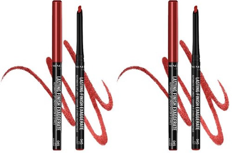 Rimmel Lasting Finish Exaggerate Automatic Lip Liner, 45 Epic Burgandy (Pack of 2)