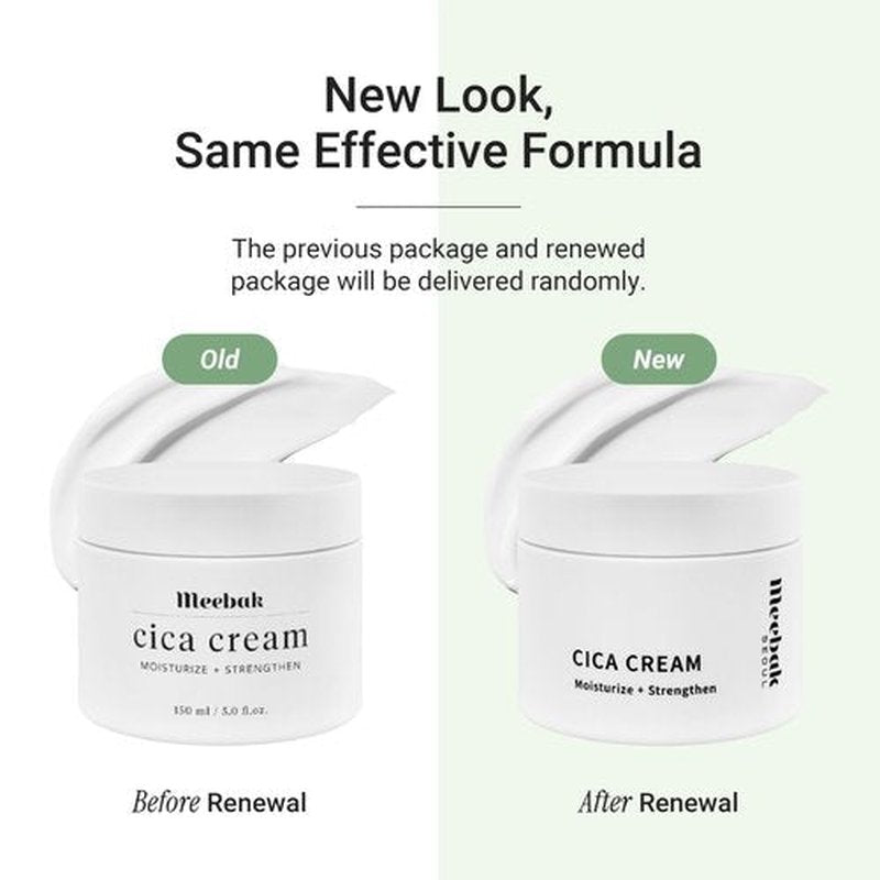 Meebak Cica Cream | Daily Repair Moisturizer with Niacinamide, Ceramide, & Retinol | Deep Hydration & Soothing | Locks in Moisture | Suitable for Sensitive Skin