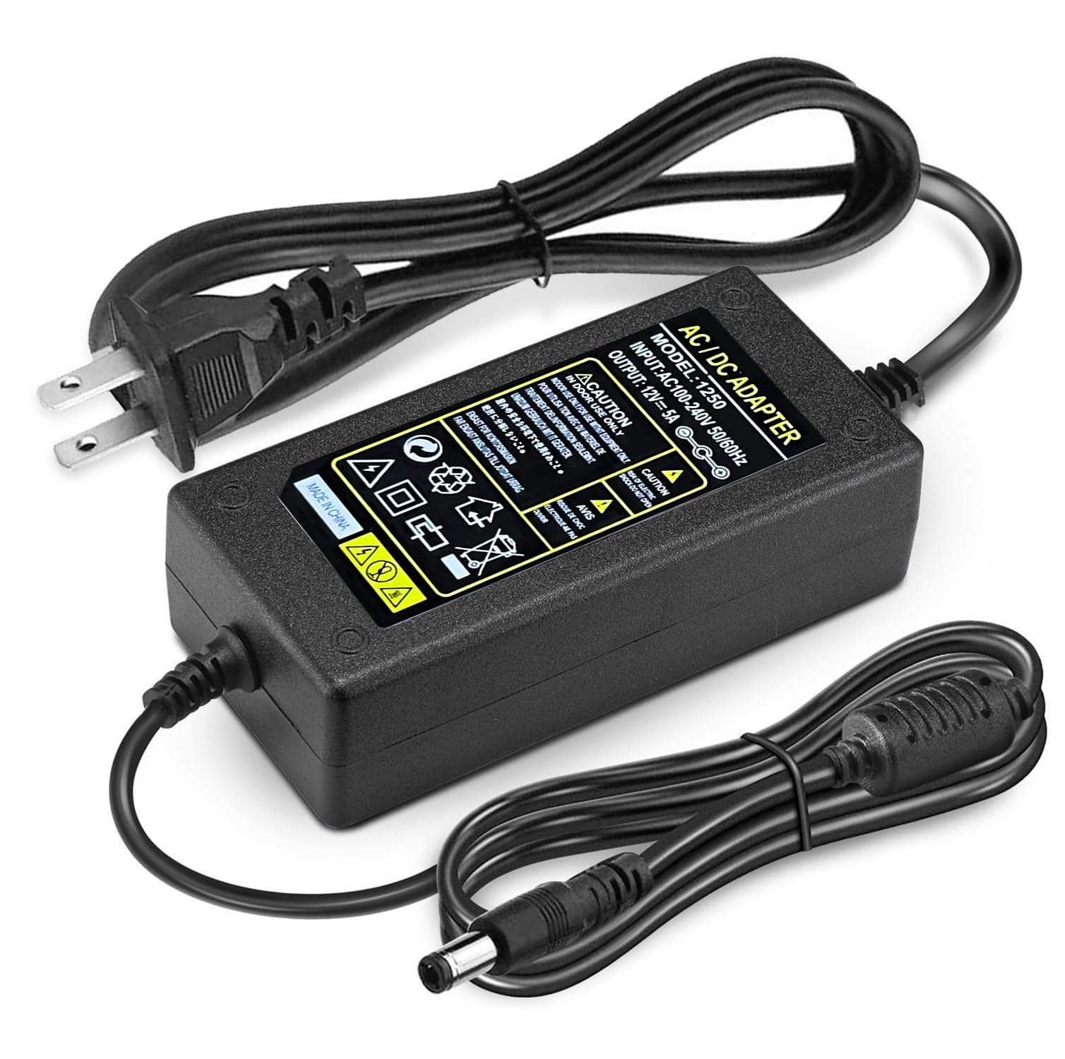 Replacment for Sceptre Monitor Power Cord 12V 5A AC Adapter for Sceptre EC Series 32" 30" 27" 24" 22" 20" 19" 15" E248W E225W E205W E275W E209W Monitor Power Supply Cord Charger & More 12V 5V 4A 3A 2A