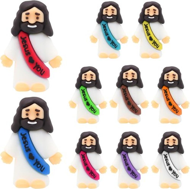Little Jesus Statues by [Brand Name] - 350 Bulk Mini Figures for Church & Christmas Gifts