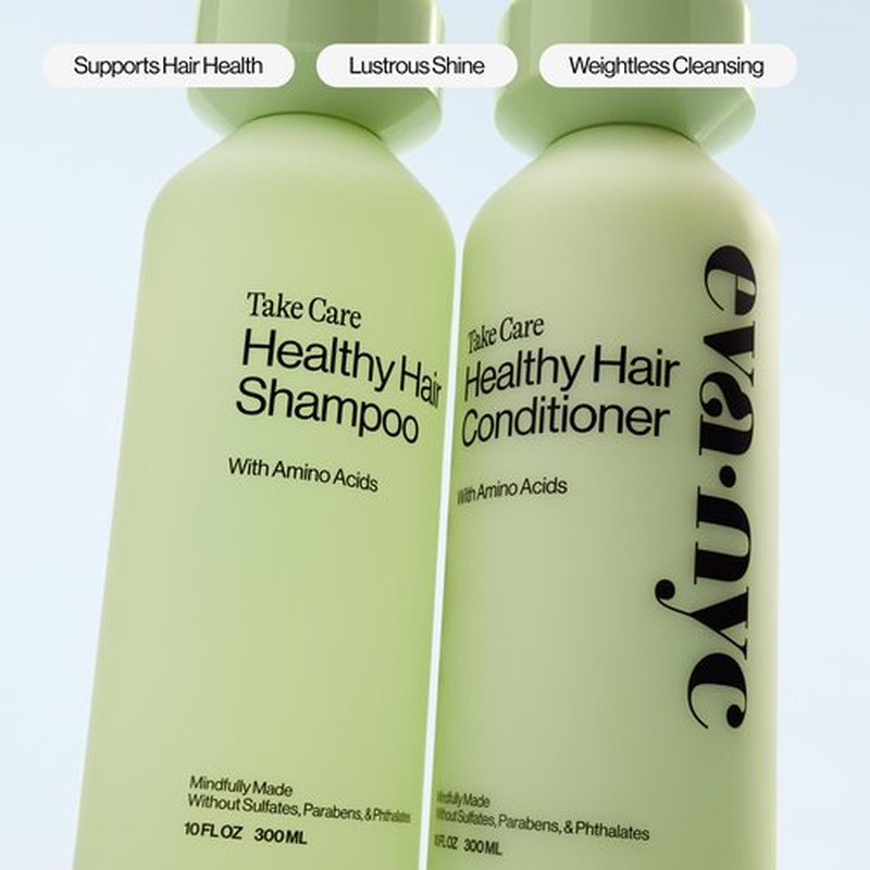 Eva NYC Gentle Daily Cleansing Shampoo for Weightless Healthy Hair - Amino Acids Known To Enhance Moisture + Shine - Removes Oil - For Fine to Medium Hair + Color Safe - Lavender Scent - 10 fl oz