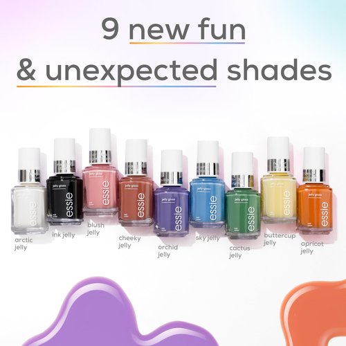 essie Nail Art Studio Jelly Gloss Polish, Vegan, Sheer White Nail Polish, Arctic Jelly, 0.46 Fl Oz